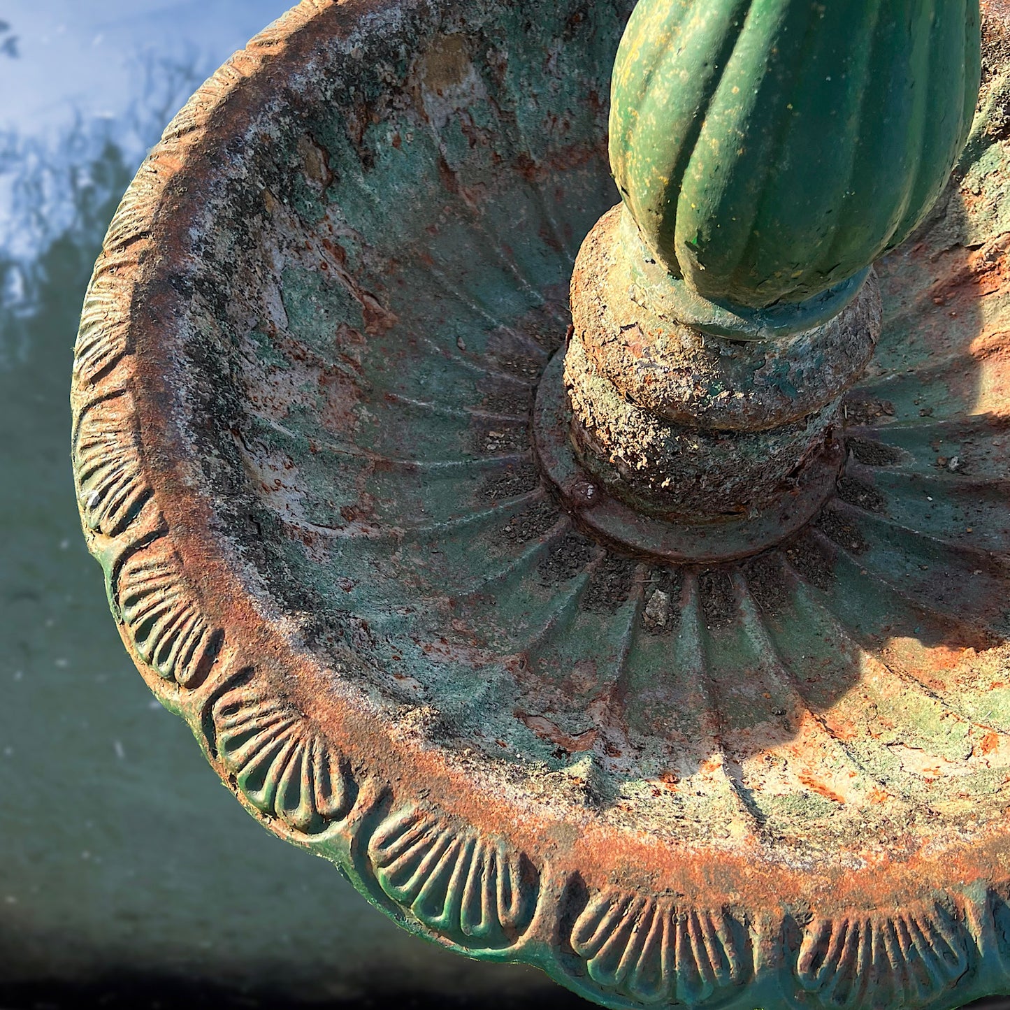 Two-Tiered French Cast Iron Fountain