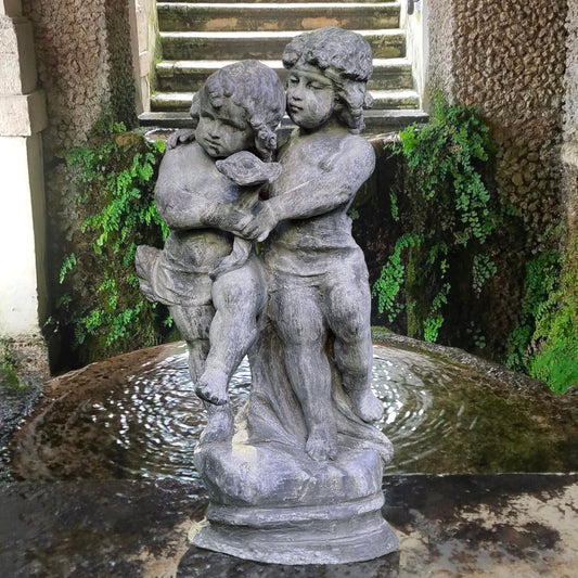 Lead Putti Duo Fountain c.1860