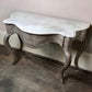 Silver-leafed Carrara Marble topped Spanish Console c.1820