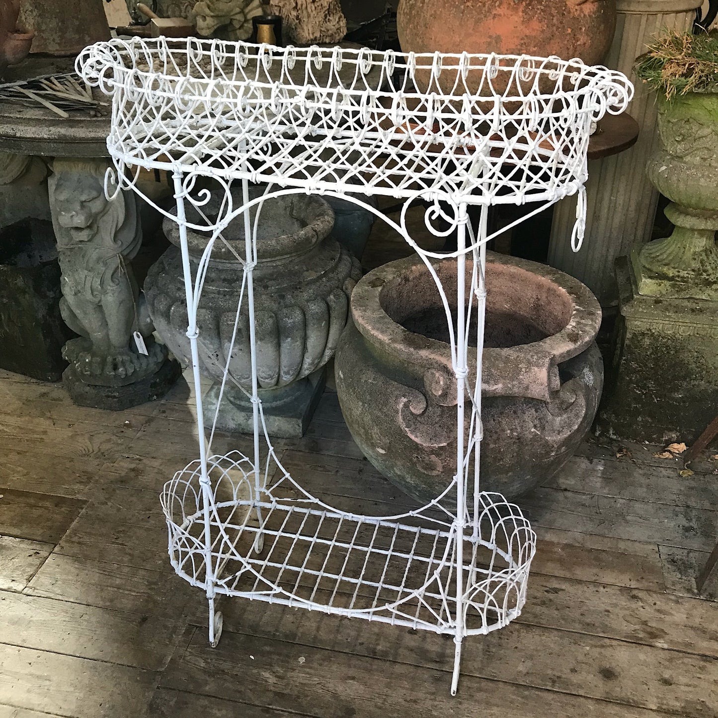 Pair of Regency Wire Work Plant Stands