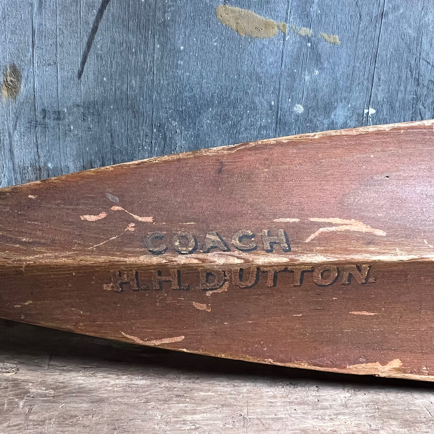 Edwardian Oxford University Presentation Rowing Oar d.1901