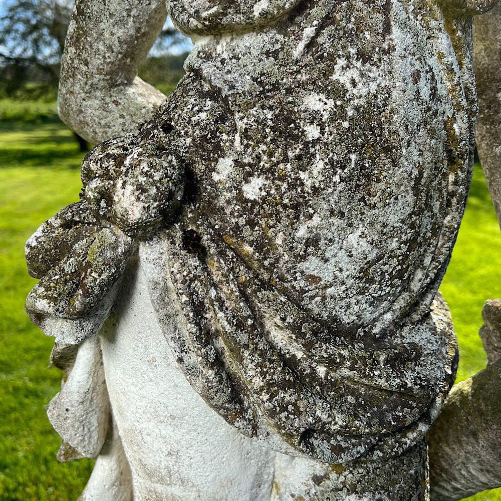 Statue of Flora with Plinth Mid 20th Century