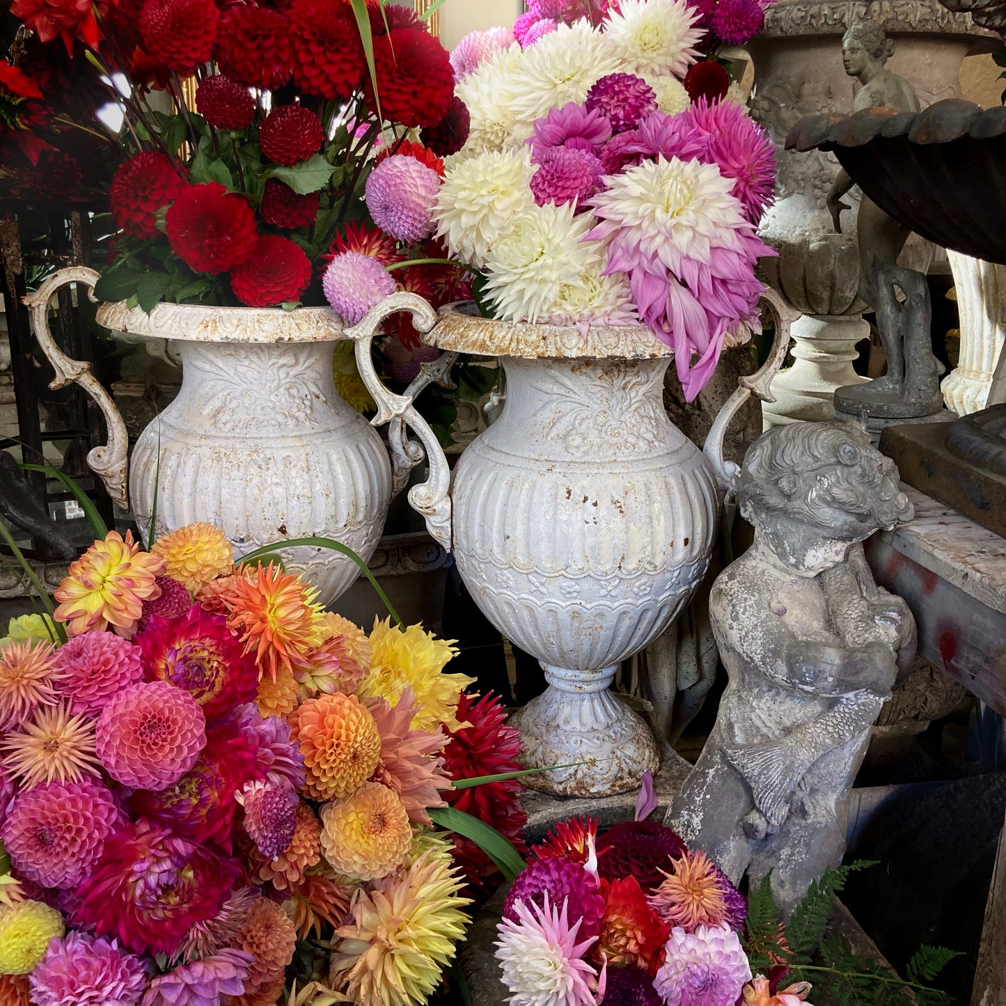 Large Pair of French Garden ‘Vase’ Urns 19th Century