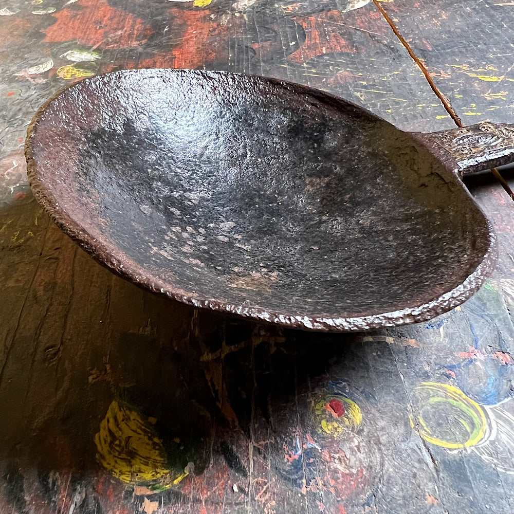 An Important 17th Century Wrought Iron Ladle