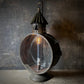 Large 19th Century Rustic Provincial Brass Candle Lantern