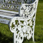 Nasturtium Bench in Aluminium, after Coalbrookdale from Crowe Hall, Bath