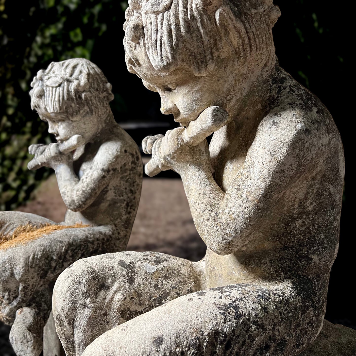 The Flute Playing Fauns on Plinths