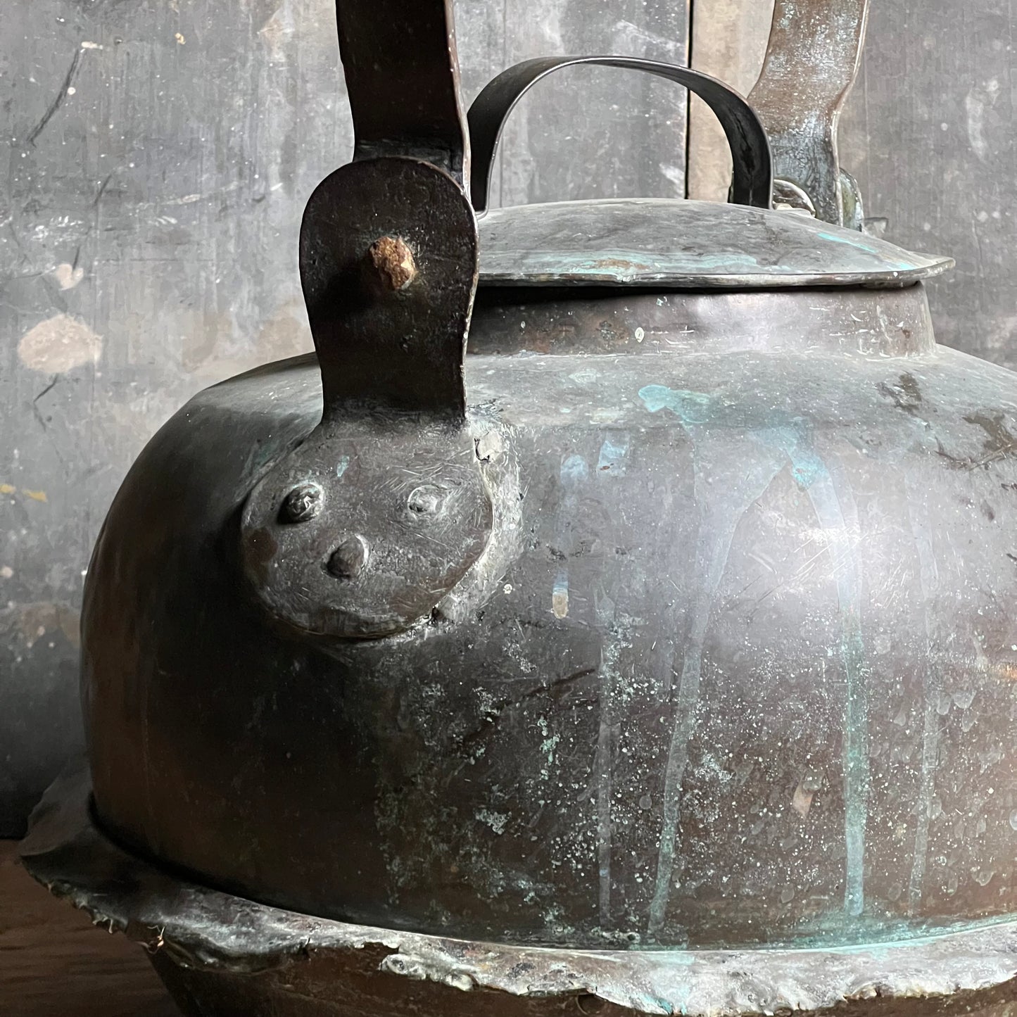 Huge Steam Locomotive Copper Kettle c.1860