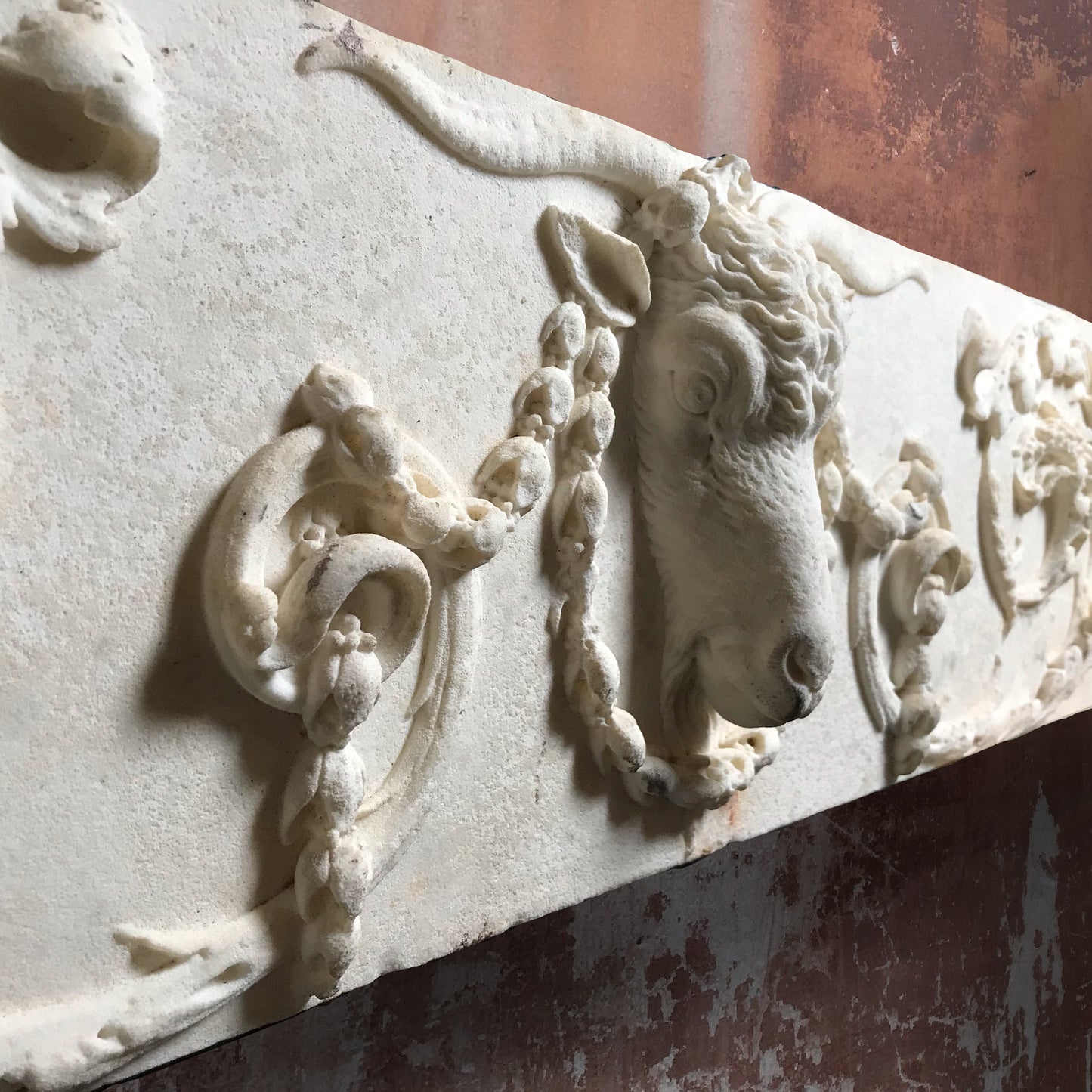 George II Classical Carrara Marble Frieze c.1750