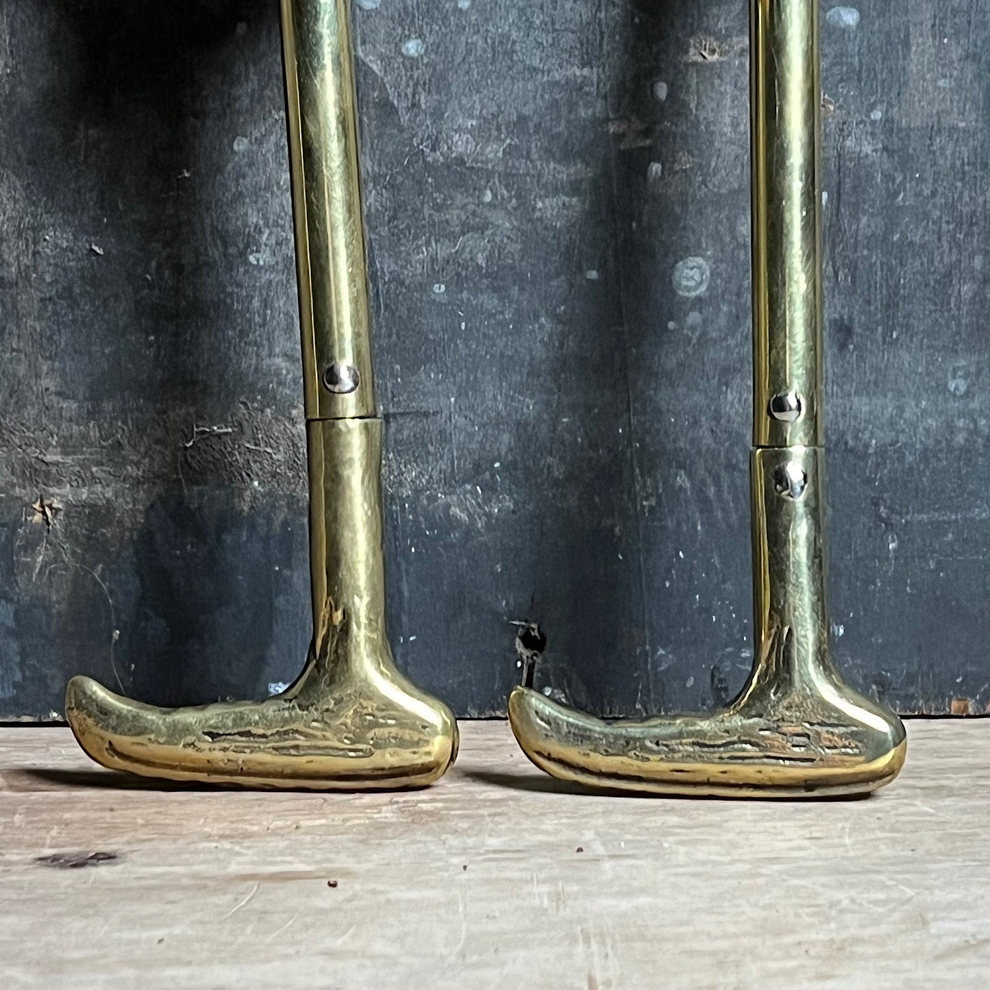 Cunning Fox and Lucky Horseshoe Riding Boot Pulls c.1890