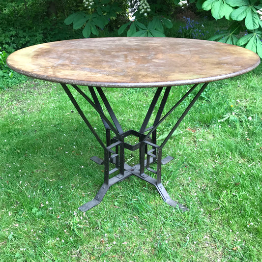 French Architecturally Influenced Garden Table