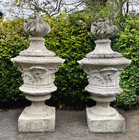 Huge Pair of 'Pots à Feu' (Fire Urns)