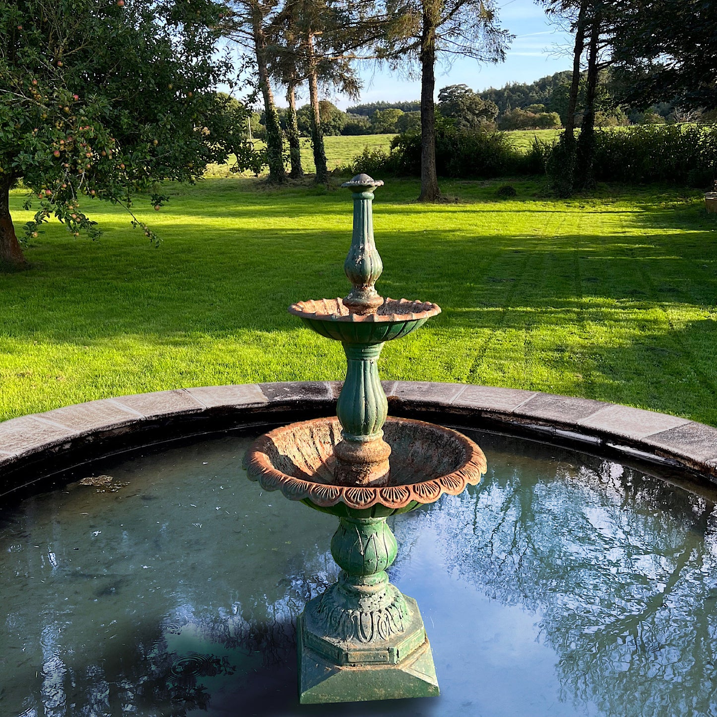 Two-Tiered French Cast Iron Fountain