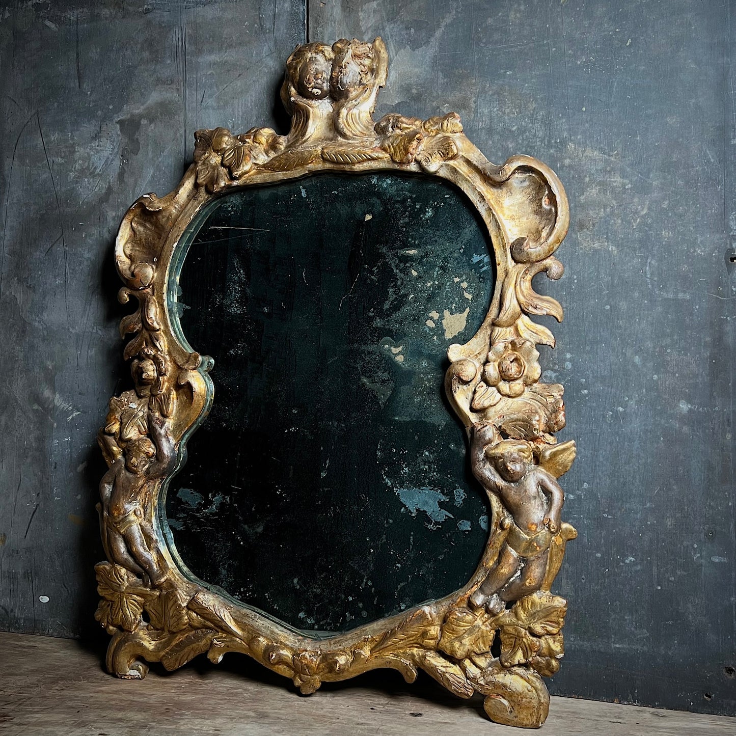 Italian Cherub Mirror c.1770