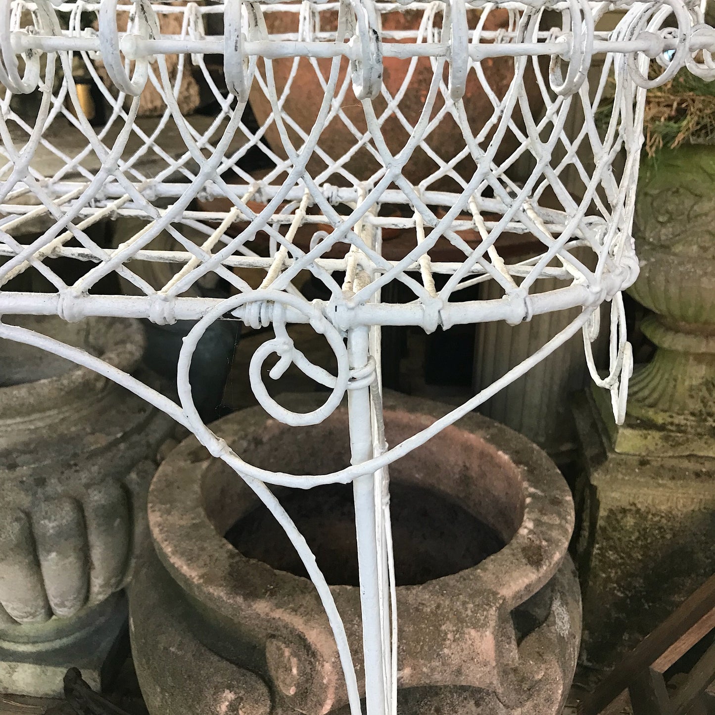 Pair of Regency Wire Work Plant Stands