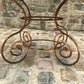 Large French Wrought Iron Oval Garden Table 19th Century