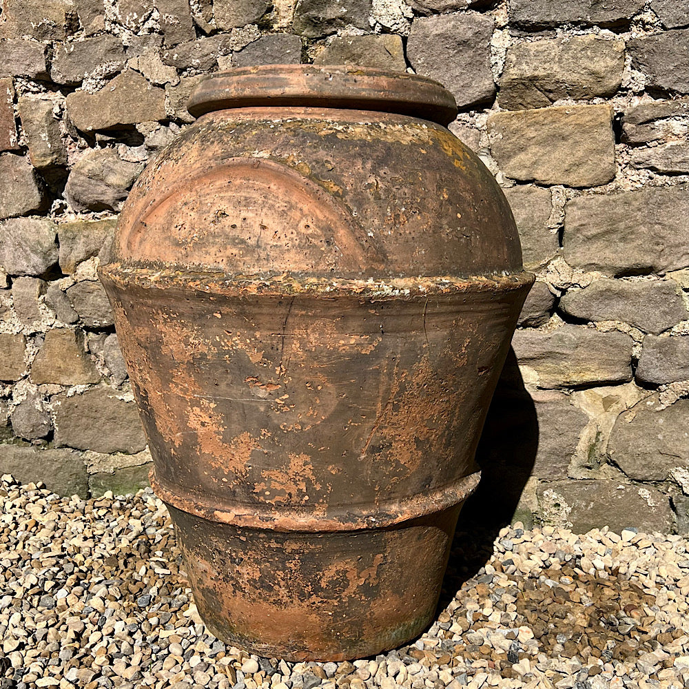 Florentine Banded Terracotta of Impruneta Storage Jar c. 17th Century