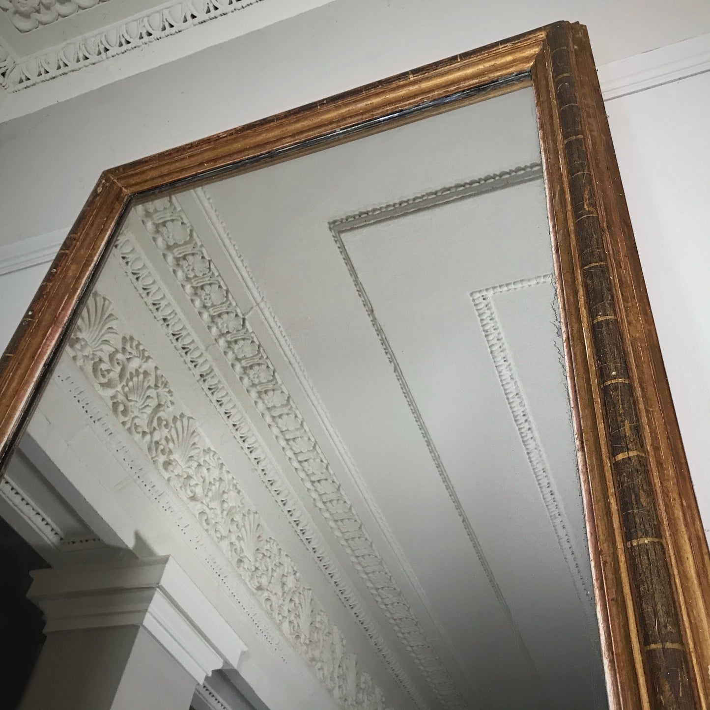 Huge-scale 10ft Saville Row Gilded Tailors’ Mirror c.1880