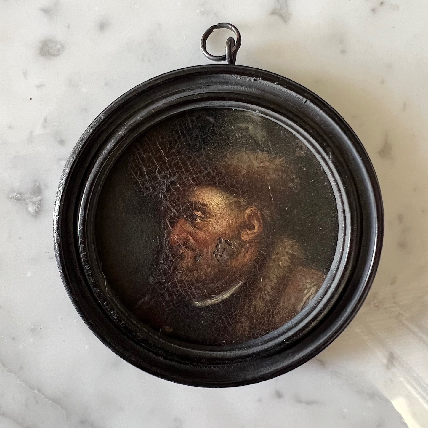 Pair of 17th Century Dutch Miniature Portrait Roundels