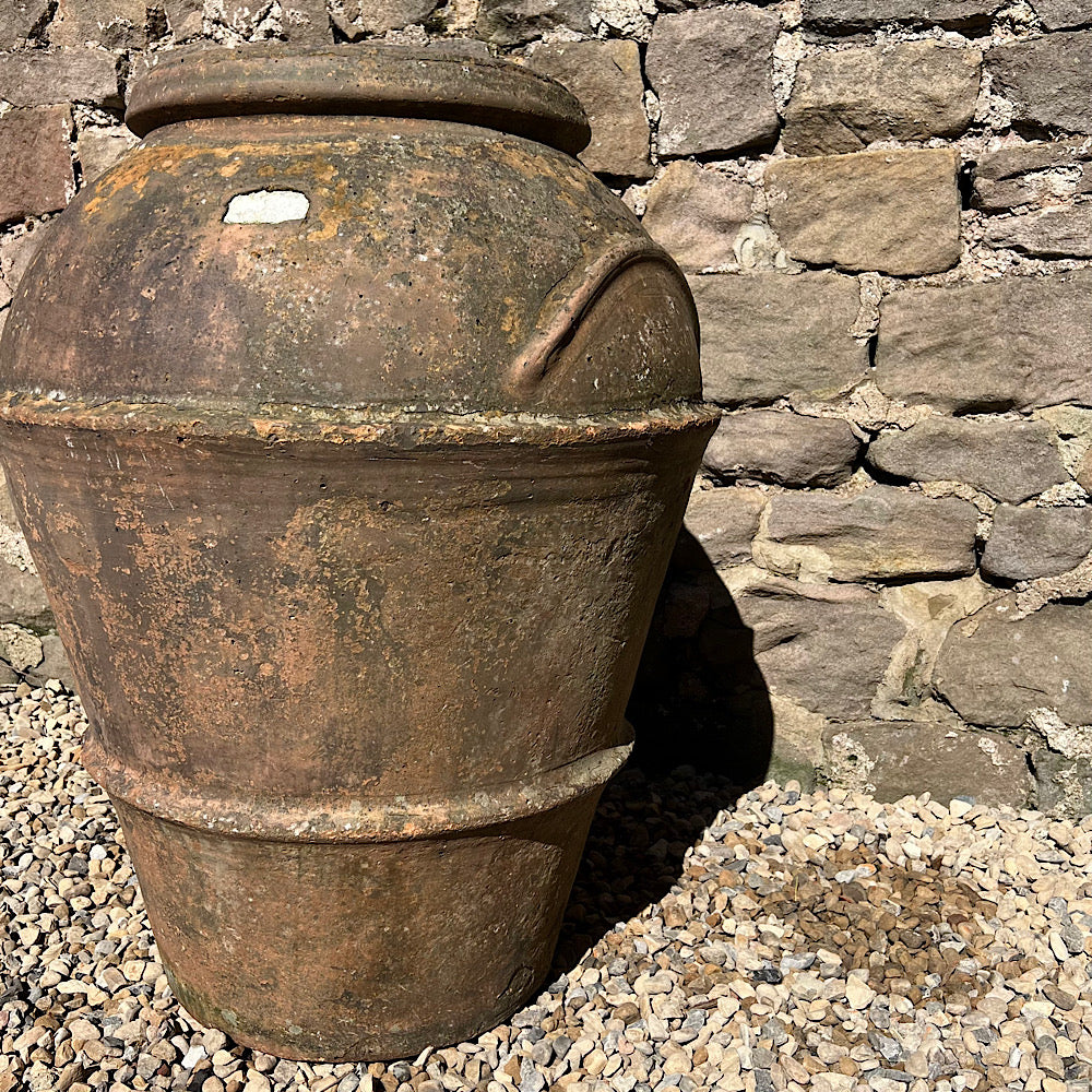 Florentine Banded Terracotta of Impruneta Storage Jar c. 17th Century