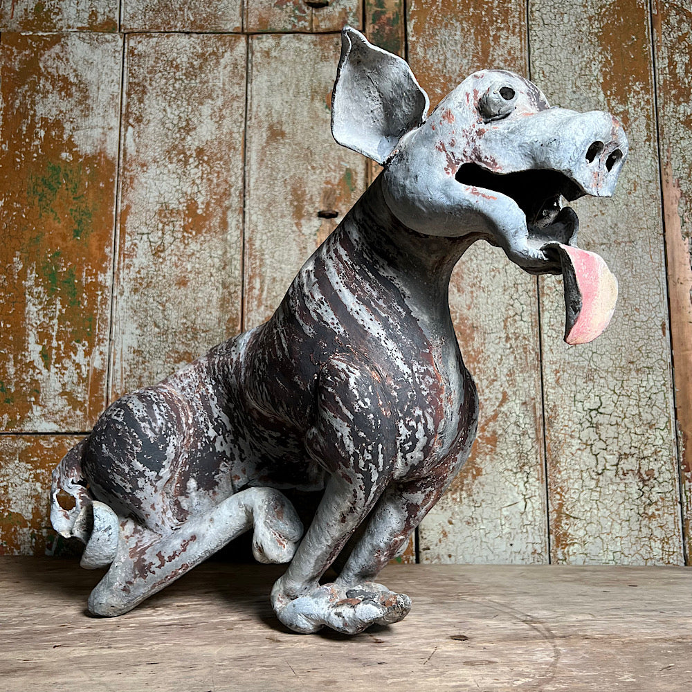 Gothic Revival Lead Gargoyle Hound c.1840