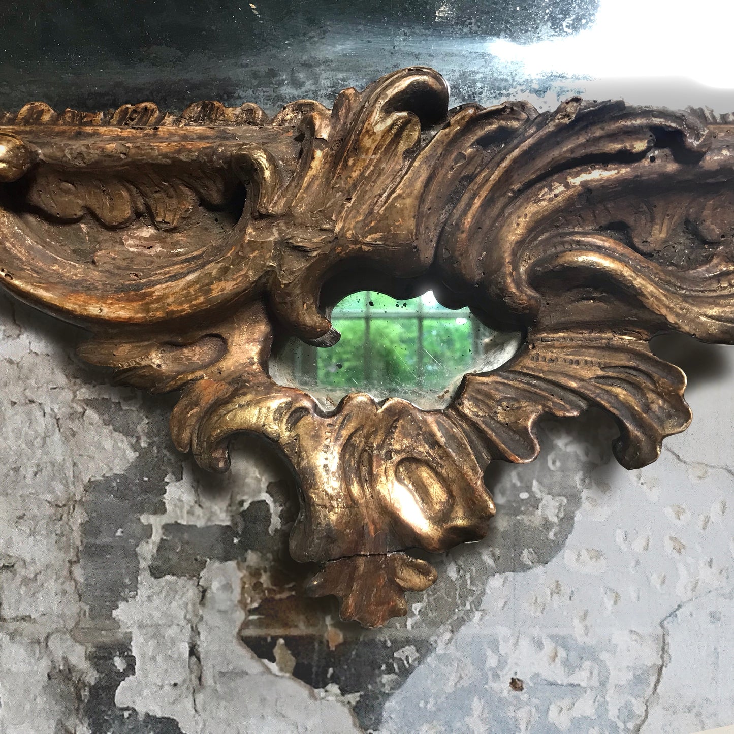 Large French Carved Gilt Régence Mirror c.1730