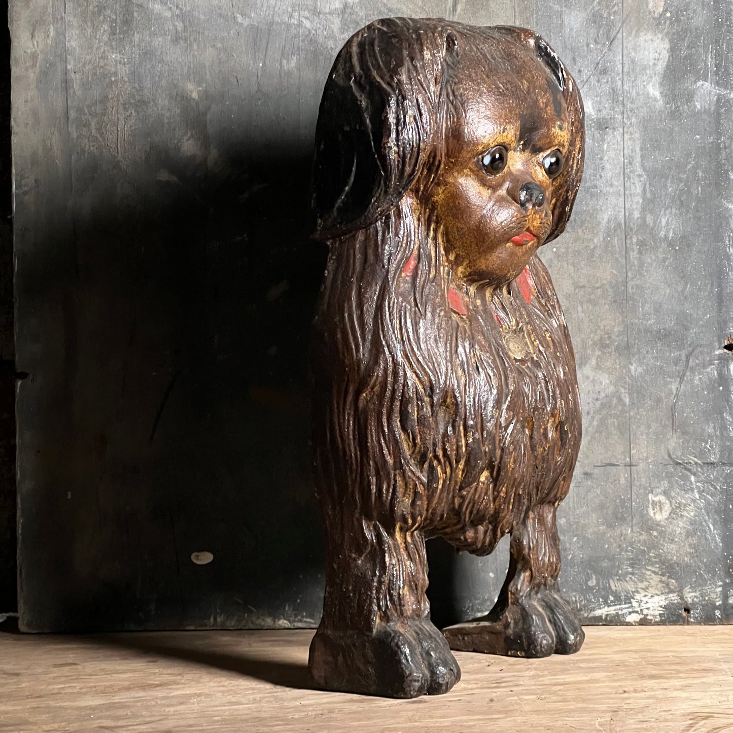 Cast Iron Fireside Companion Dog c.1920