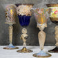 Stunning Collection of Five Venetian Murano Goblets