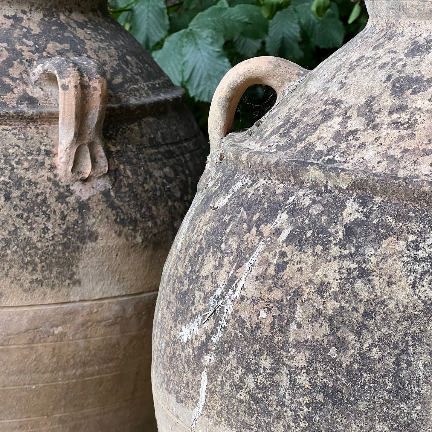 Pair of Large Greek Terracotta 'Pithoi' Jars