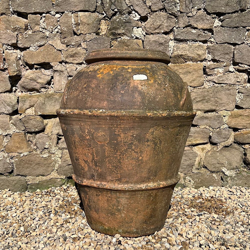 Florentine Banded Terracotta of Impruneta Storage Jar c. 17th Century