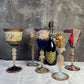 Stunning Collection of Five Venetian Murano Goblets