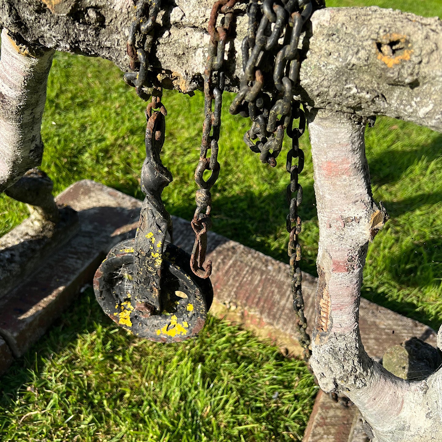 French Faux Bois Wishing Well Early 20th Century