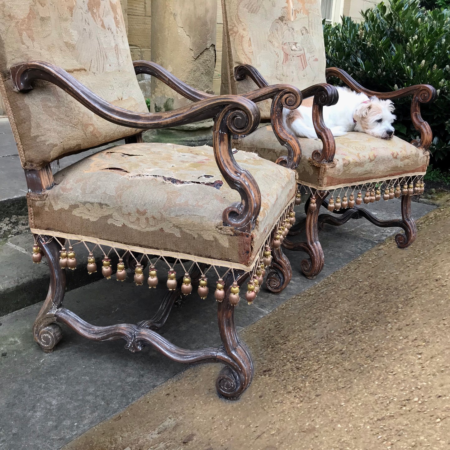 Pair of 19th Century Louis XIV Style Fauteuils