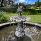 Single-Tier Italianate Clam Shell Fountain with Putto & Carp