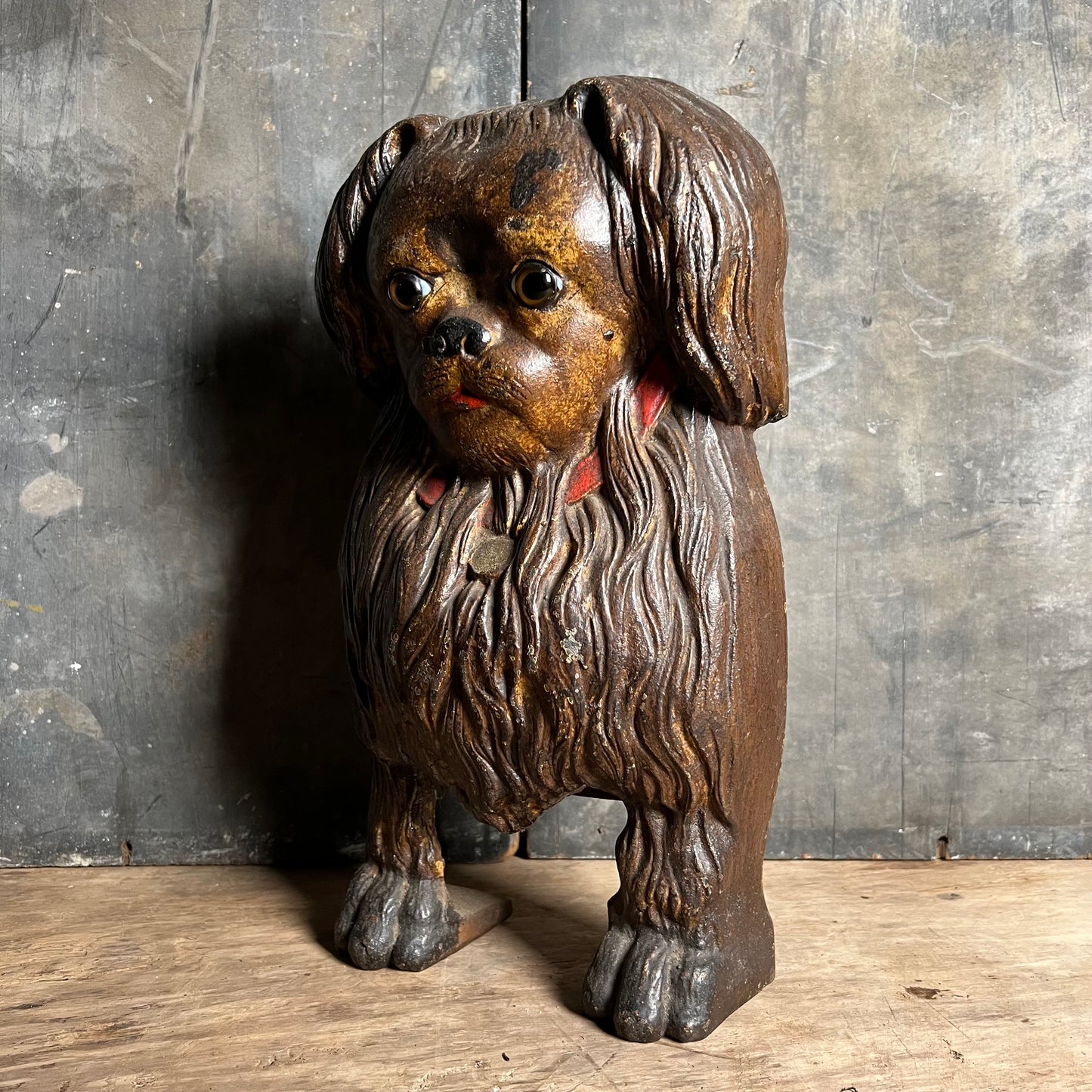 Cast Iron Fireside Companion Dog c.1920