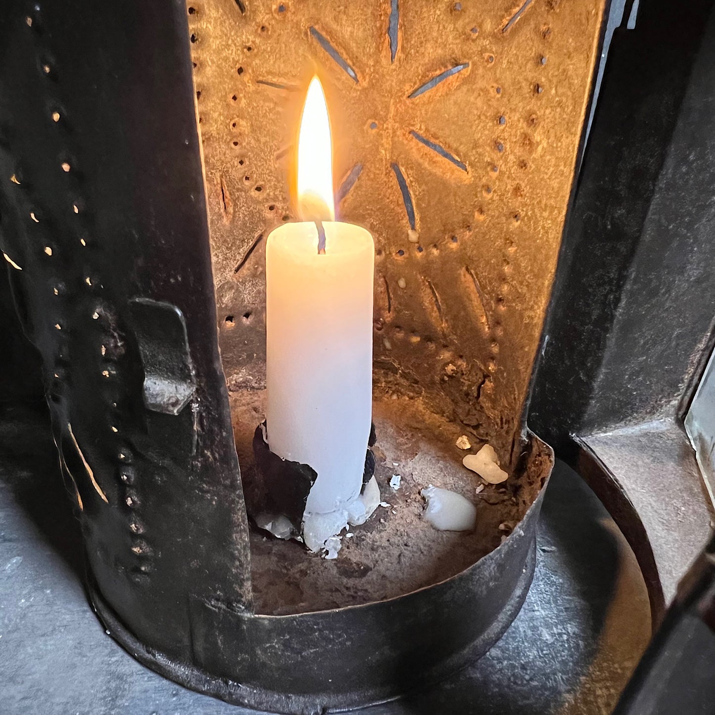 18th Century Iron Pendant Lantern M