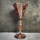 Stunning Collection of Five Venetian Murano Goblets