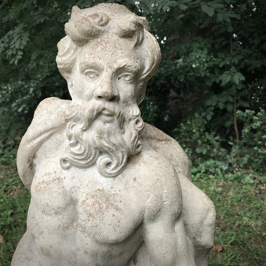 Renaissance Venetian Neptune Fountain in Istrian Marble c.1500