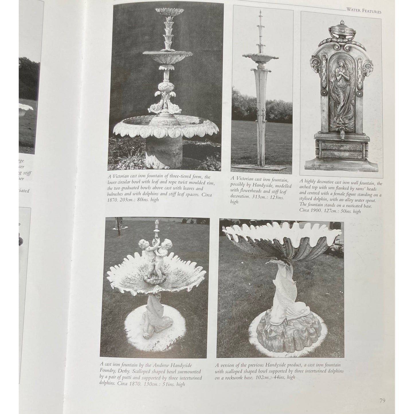 Scalloped Shell and Dolphin Fountain by Andrew Handyside c.1870