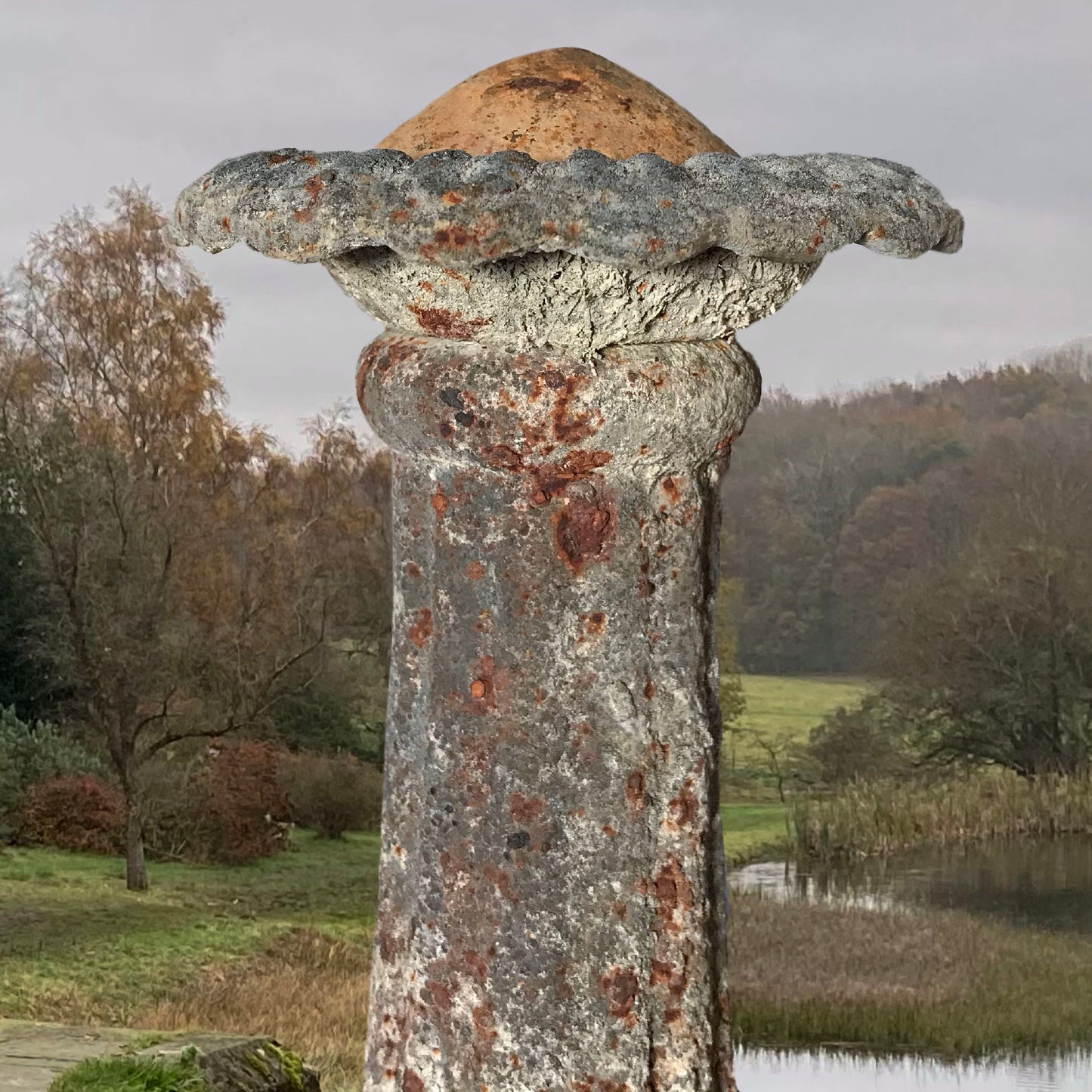 French Two-Tiered Cast Iron Fountain c.1860