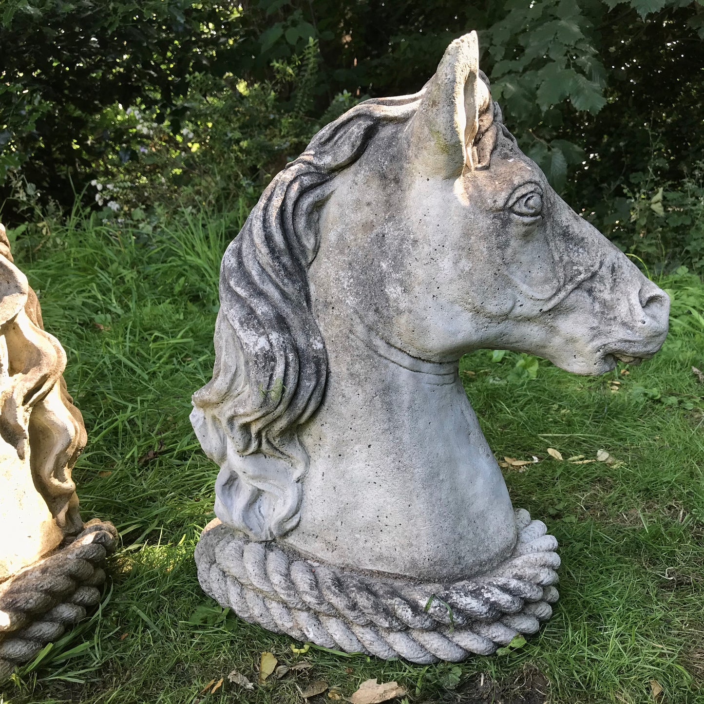 Pair of mid-20th Century Heraldic Horses Heads