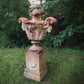 Allegorical Italian Terracotta Urn and Plinth