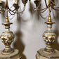 Large Pair of Florentine Terracotta and Gilt Wood Candelabra c.1860