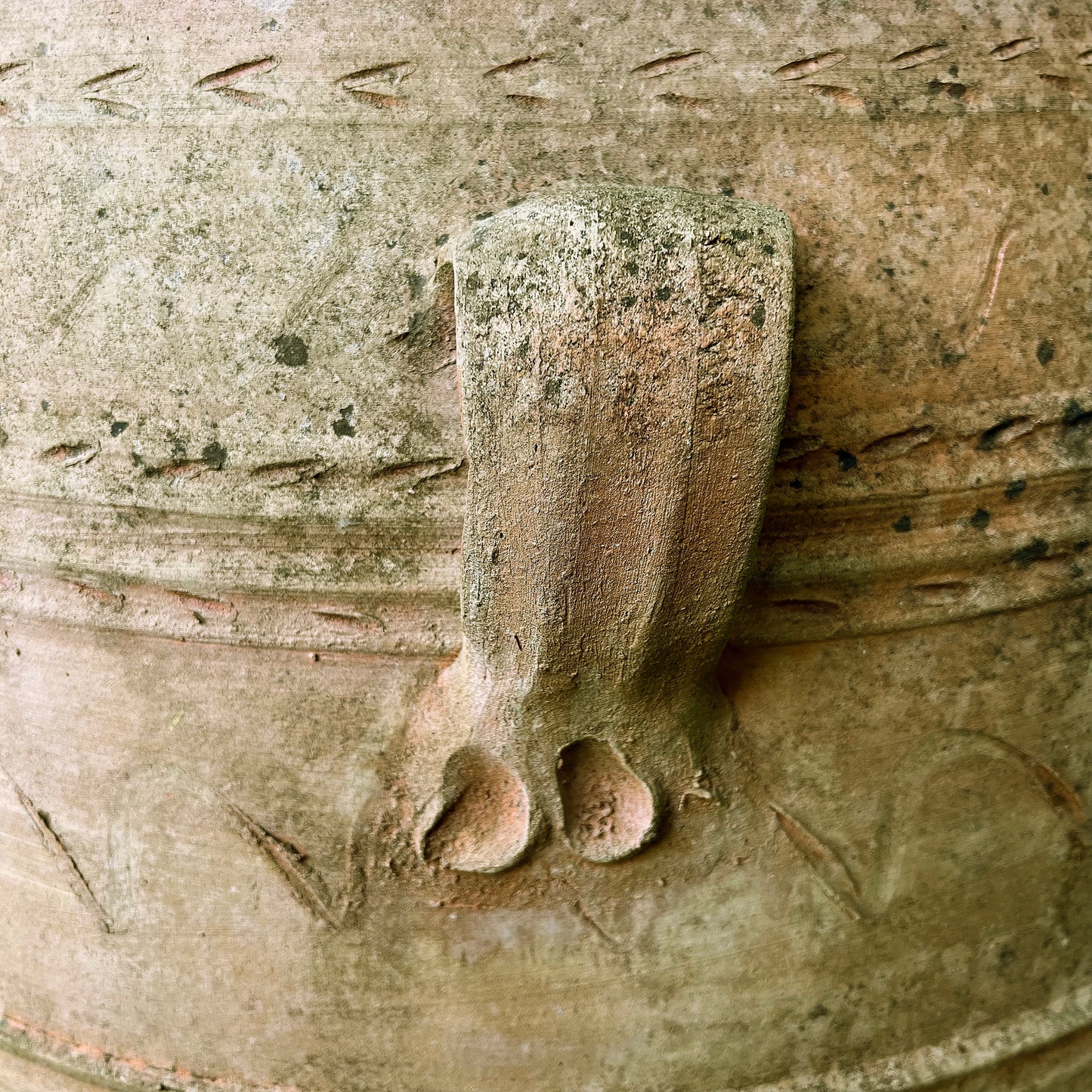 An XL Pair of Terracotta Cretan Greek Pithoi Jars