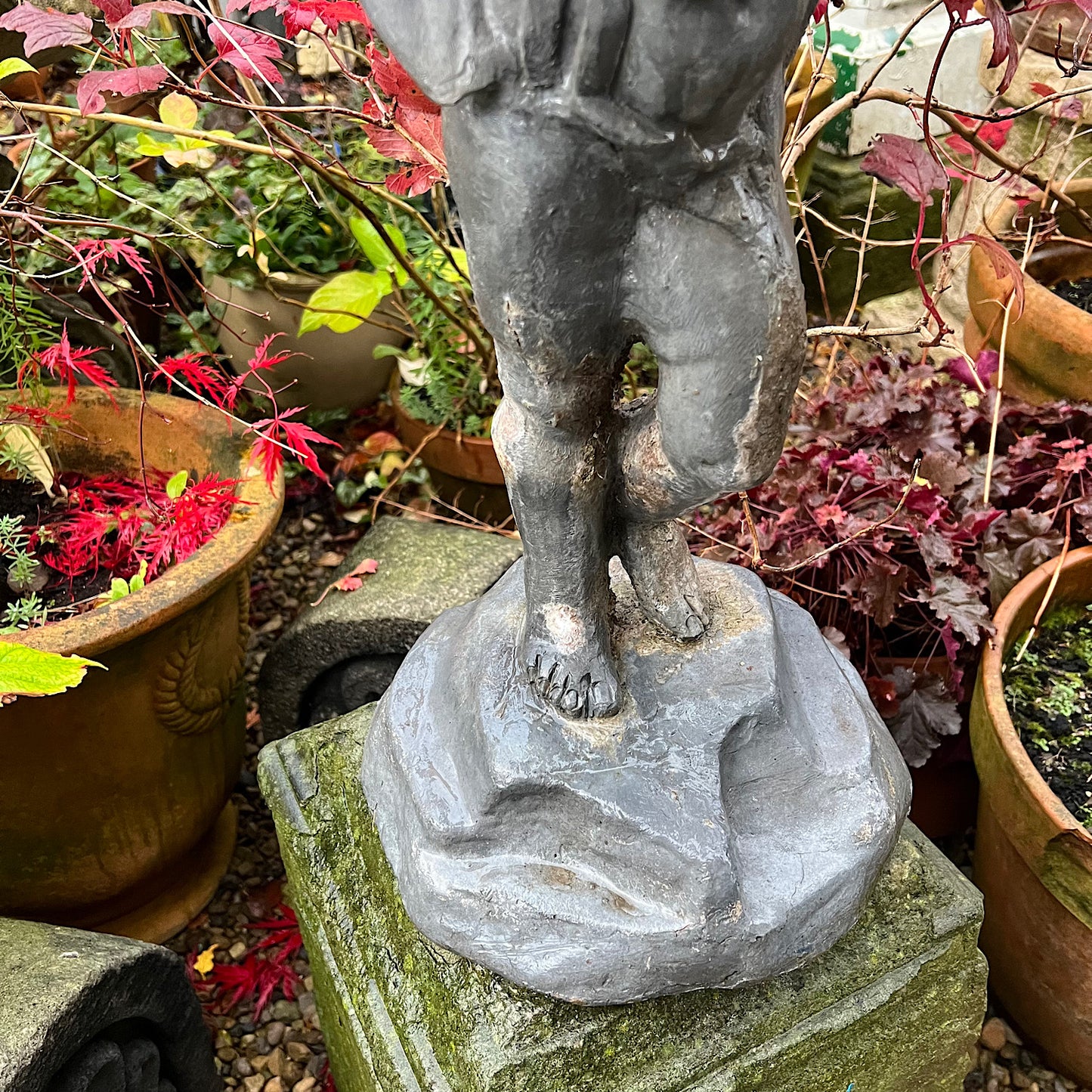 English Lead Cherub Fountain c.1890