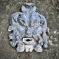 19th Century Lead River God Mask Wall Fountain