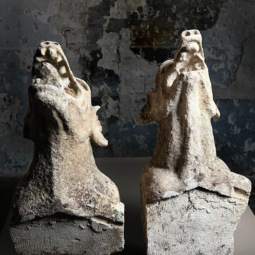 Medieval Limestone Gargoyles