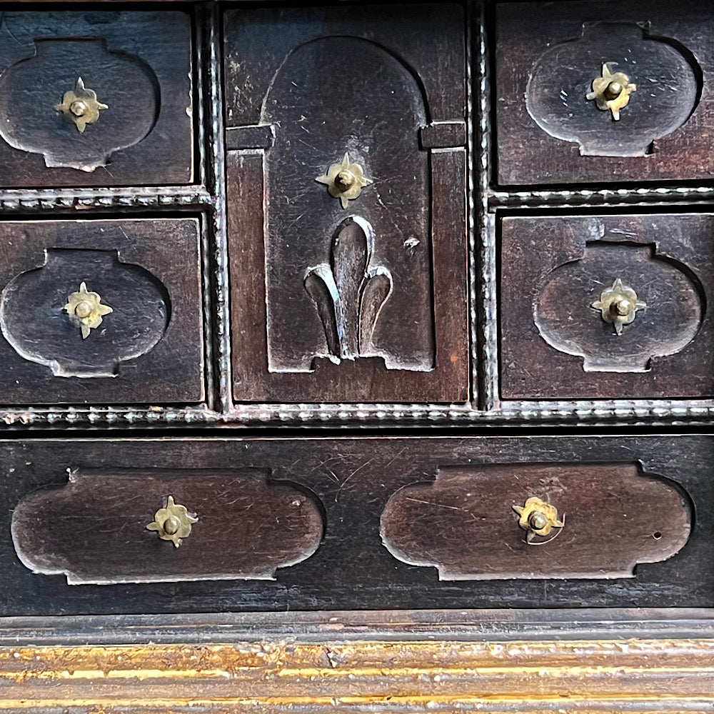 Diminutive Flemish Collectors Table Cabinet c.1680