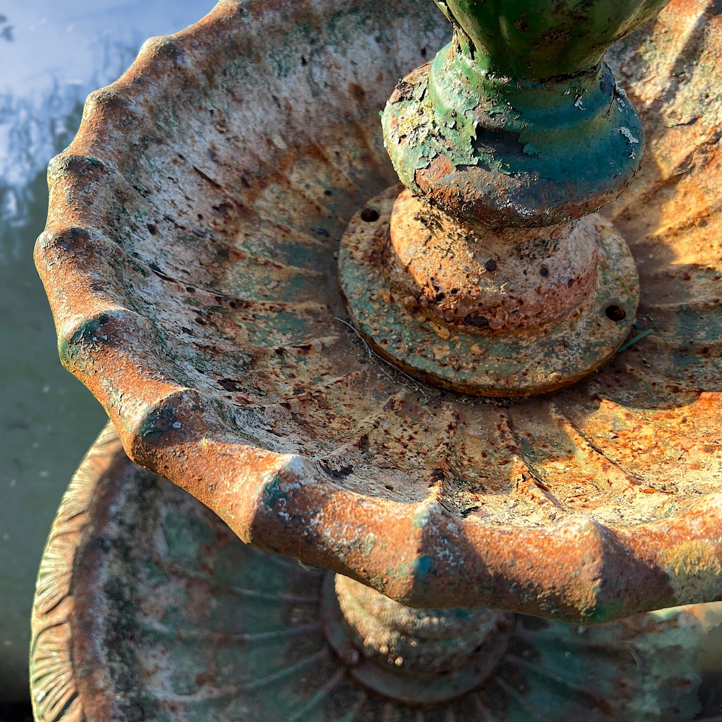 Two-Tiered French Cast Iron Fountain