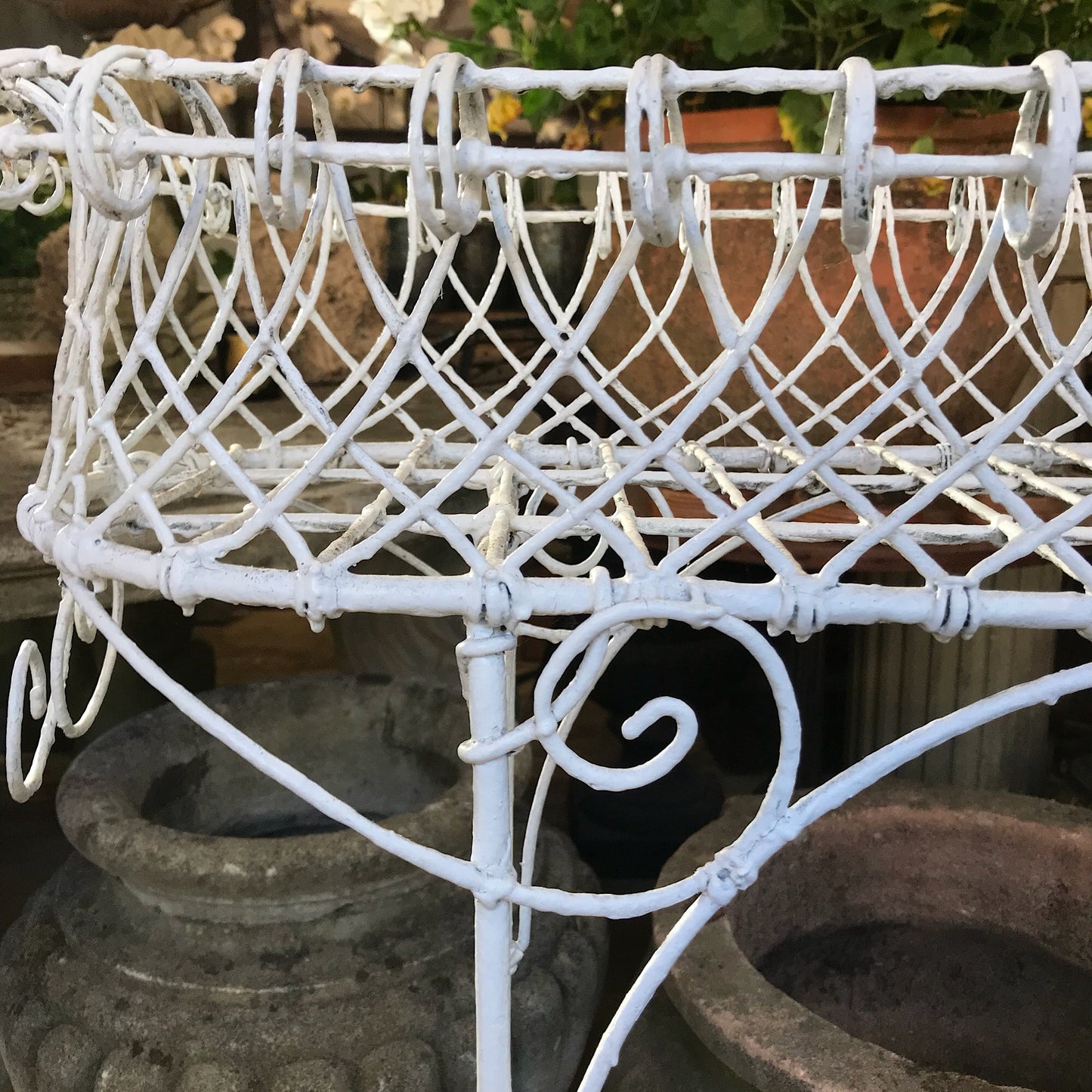 Pair of Regency Wire Work Plant Stands